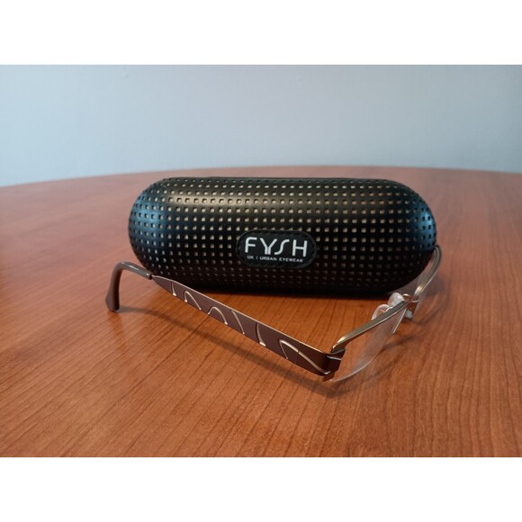 FYSH 3371 390 51-16-135 Eyeglasses Brown Women's Frame Only W/ Case - Picture 1 of 9
